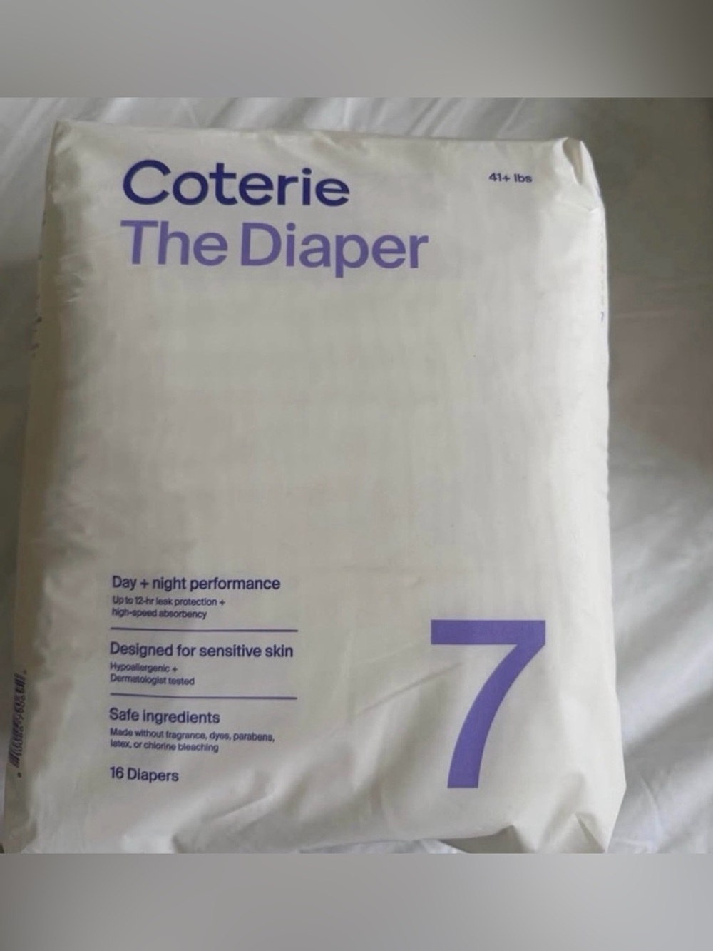 Coterie size 7 diaper pack